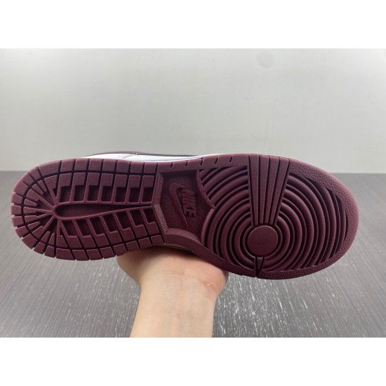 Nike Dunk Low Retro White Night Maroon Men