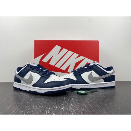 Nike Dunk Low Summit White Midnight Navy Men