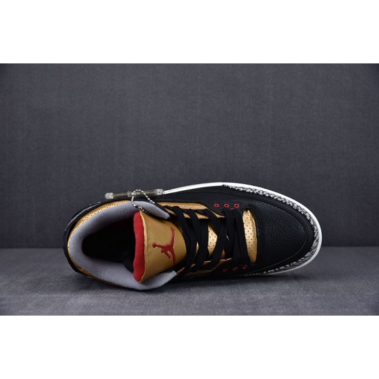 Jordan 3 Retro Black Cement Gold (Women