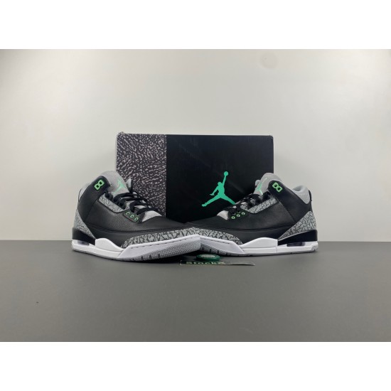 Jordan 3 Retro Green Glow Men