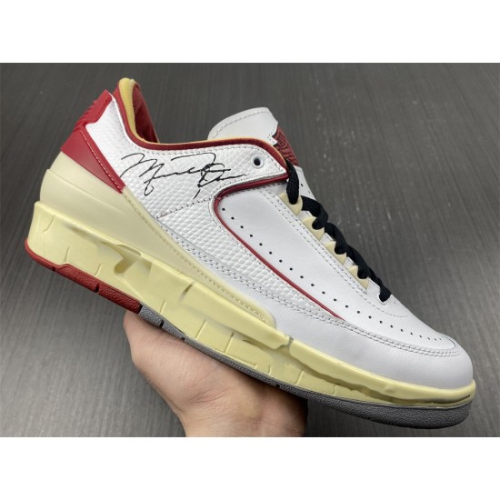 Jordan 2 Retro Low SP Off-White White Red Men