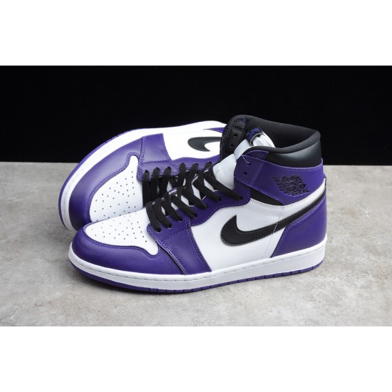 Jordan 1 Retro High Court Purple White Men