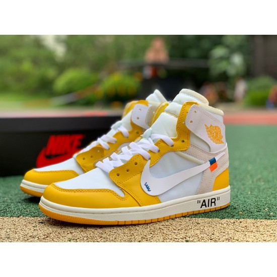 Off-White x Air Jordan 1 Retro High OG 'Canary Yellow' AQ0818-149