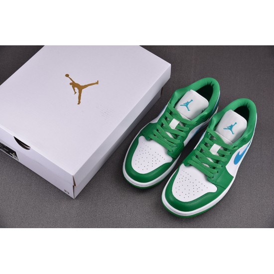 Jordan 1 Low Lucky Green Aquatone (Women