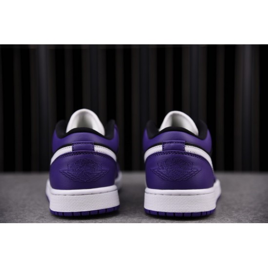 Jordan 1 Low Court Purple Black Men