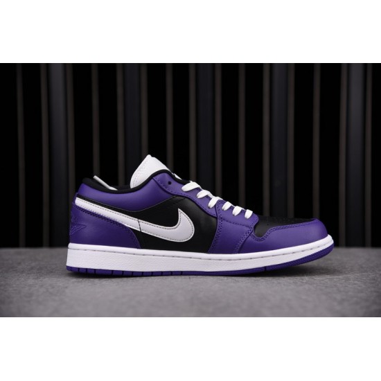 Jordan 1 Low Court Purple Black Men